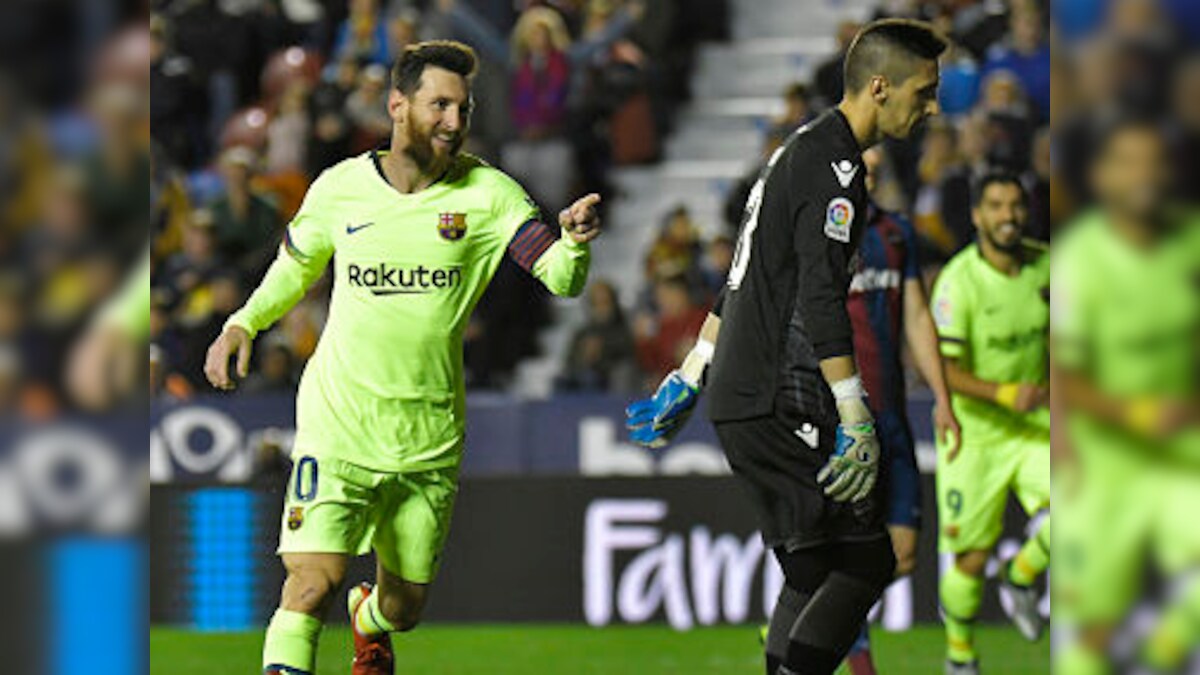 La Liga: Lionel Messi slams 31st league hat-trick to send Barcelona three points clear at top; Sevilla climb to second