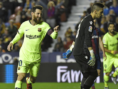 La Liga: Lionel Messi slams 31st league hat-trick to send Barcelona three points clear at top; Sevilla climb to second La Liga: Lionel Messi slams 31st league hat-trick to send Barcelona three points clear at top; Sevilla climb to second