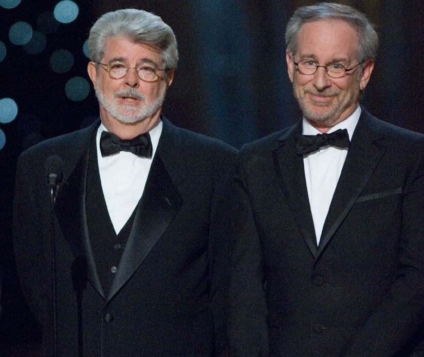 George Lucas and Steven Spielberg. Image via Twitter