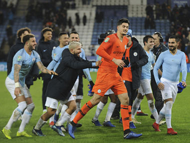 League Cup: Arijanit Muric stars in Manchester City's penalty shoot-out win over Leicester; Burton stun Middlesbrough League Cup: Arijanit Muric stars in Manchester City's penalty shoot-out win over Leicester; Burton stun Middlesbrough