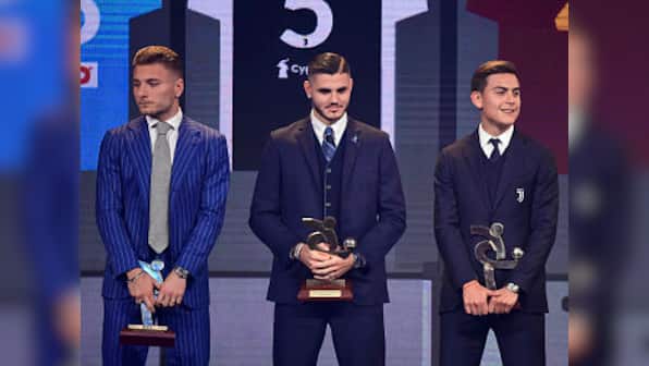 Inter Milan's Mauro Icardi wins Serie A Footballer of the Year award; Juventus' Massimiliano Allegri voted best coach