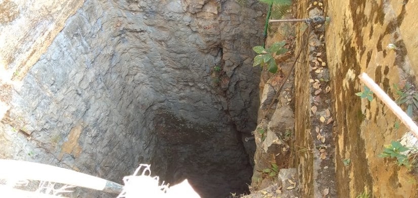 The mine in Meghalya's East Jaintia hills where at least 15 miners have been trapped since 13 December. Image Courtesy: 101 reporters