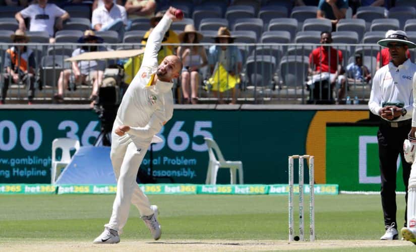 Nathan Lyon took eight wickets at Perth to help Australia bounce back in the series. AP