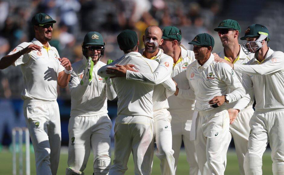 Nathan Lyon dismissed Virat Kohli for the eight time in international cricket on Monday. AP