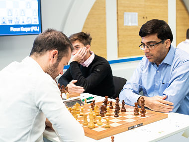 World Rapid Chess Championship: Viswanathan Anand in joint second spot as seven players lead the event after Day 2 World Rapid Chess Championship: Viswanathan Anand in joint second spot as seven players lead the event after Day 2