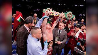 Saul 'Canelo' Alvarez thumps Rocky Fielding in three rounds to become three-weight world champion