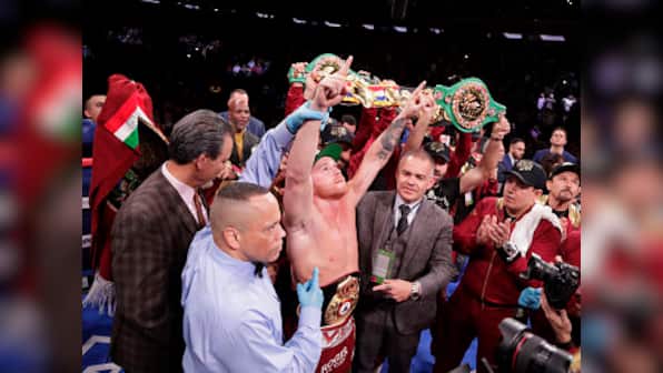 Saul 'Canelo' Alvarez thumps Rocky Fielding in three rounds to become three-weight world champion