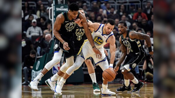 NBA: Stephen Curry, Klay Thompson lead Warriors to win over Bucks; D'Angelo Russell stars to help Nets beat Raptors