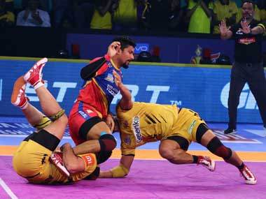 Pro Kabaddi 2018: UP Yoddha defeat hosts Telugu Titans to move off bottom-place in Zone B Pro Kabaddi 2018: UP Yoddha defeat hosts Telugu Titans to move off bottom-place in Zone B