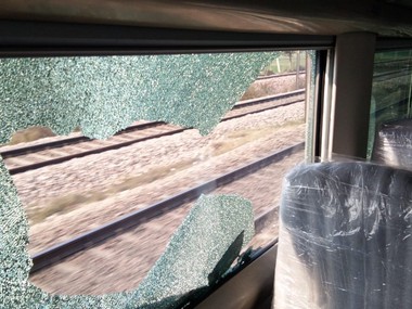 Days before Train 18 launch, stone-pelters damage glass window during trial run; Indian Railways hopes to nab culprits Days before Train 18 launch, stone-pelters damage glass window during trial run; Indian Railways hopes to nab culprits
