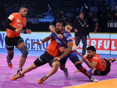 Pro Kabaddi 2018: Siddharth Desai, Rohit Baliyan shine as title favourites U Mumba thrash Dabang Delhi Pro Kabaddi 2018: Siddharth Desai, Rohit Baliyan shine as title favourites U Mumba thrash Dabang Delhi
