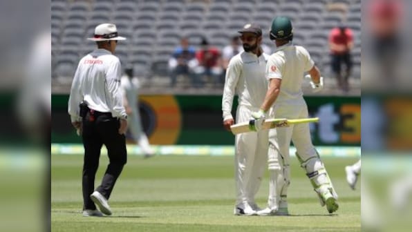 Virat Kohli and Tim Paine collide, exchange words; Sanjay Manjrekar says Indian captain gets away with lot of things