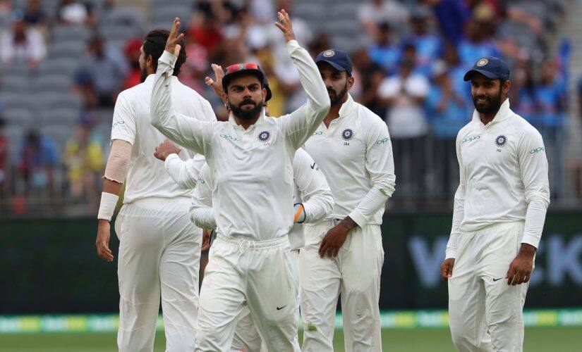 Virat Kohli was involved in a sledging spat with Tim Paine during Perth Test. AP