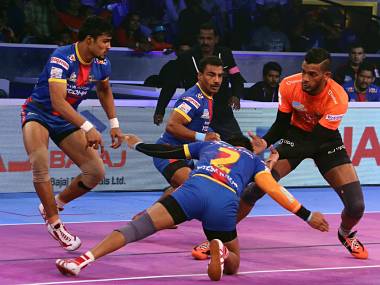 Pro Kabaddi 2018: UP Yoddha produce all-round performance to beat U Mumba in first eliminator Pro Kabaddi 2018: UP Yoddha produce all-round performance to beat U Mumba in first eliminator