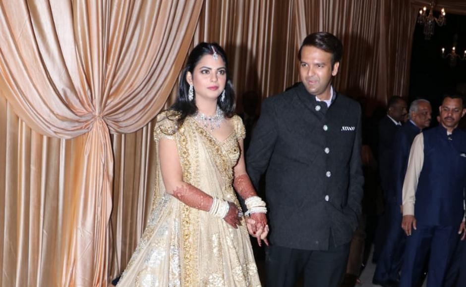Isha Ambani-Anand Piramal wedding reception: Family members, other prominent personalities take part in celebrations Isha Ambani-Anand Piramal wedding reception: Family members, other prominent personalities take part in celebrations
