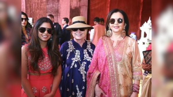 Isha Ambani-Anand Piramal wedding: Nita Ambani, Hillary Clinton visit 'Swadesh Bazaar' showcasing traditional Indian art forms