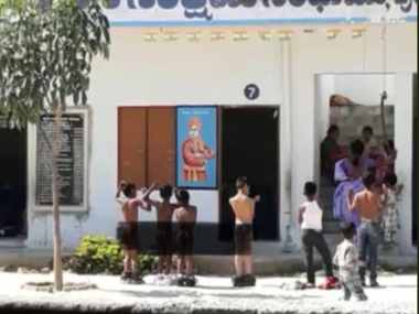 School in Andhra Pradesh's Chittoor makes latecomers stand naked outside school building; Twitter outrages as video goes viral School in Andhra Pradesh's Chittoor makes latecomers stand naked outside school building; Twitter outrages as video goes viral