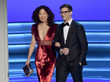 Brooklyn Nine Nine actor Andy Samberg, Grey's Anatomy actress Sandra Oh to host Golden Globes 2019 Brooklyn Nine Nine actor Andy Samberg, Grey's Anatomy actress Sandra Oh to host Golden Globes 2019