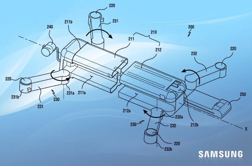 Samsung's drone patent. Gizmochina