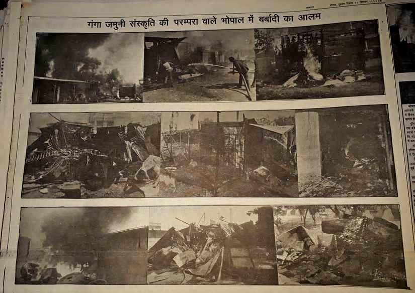 Hindi daily, Nav Bharat regularly published images of the riot. Kashif Kakvi