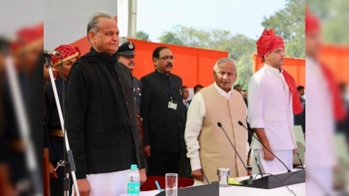 Ashok Gehlot Takes Oath As Rajasthan Chief Minister In Jaipur Vasundhara Raje Farooq Abdullah