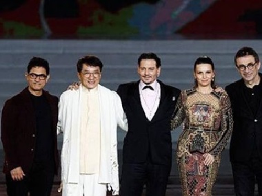 Aamir Khan, Jackie Chan, Johnny Depp share stage at closing ceremony of a film festival in China Aamir Khan, Jackie Chan, Johnny Depp share stage at closing ceremony of a film festival in China