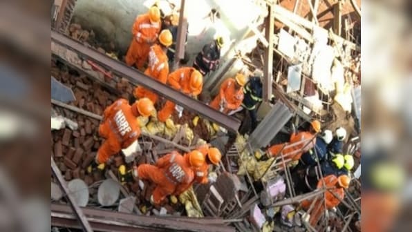 Three dead, six injured after under-construction building collapses near Azad Maidan in Mumbai's Goregaon area