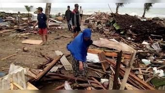 Tsunami caused by the eruption of an island volcano kills at least 62 people