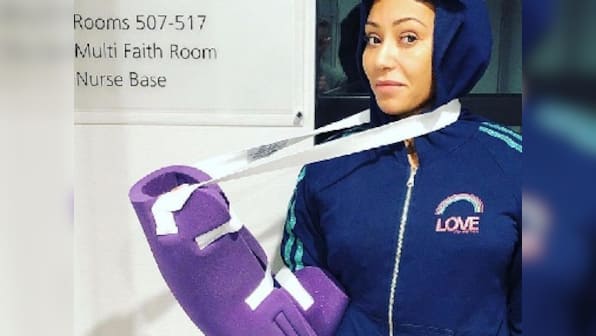 Spice Girl Mel B undergoes surgery after suffering from two broken ribs and severed hand