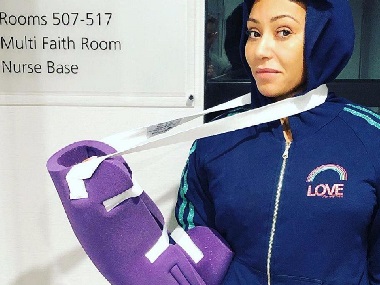 Spice Girl Mel B undergoes surgery after suffering from two broken ribs and severed hand Spice Girl Mel B undergoes surgery after suffering from two broken ribs and severed hand