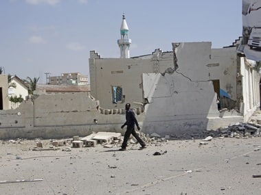 Toll in bomb blast at Somalia's Mogadishu rises to 20; president condemns attacks, PM visits wounded