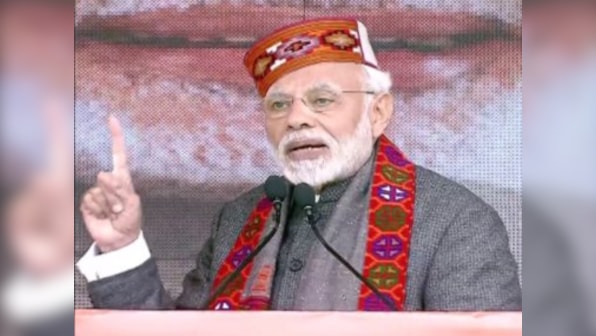 Narendra Modi in Himachal Pradesh: PM accuses Congress of misleading farmers over loan waivers