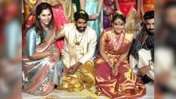 Watch: Prabhas, Rana Daggubati, Ram Charan, Jr NTR dance at sangeet ceremony of SS Rajamouli's son