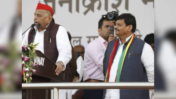 At Shivpal Singh Yadav’s party rally in Lucknow, Mulayam Singh Yadav seeks support for Samajwadi Party