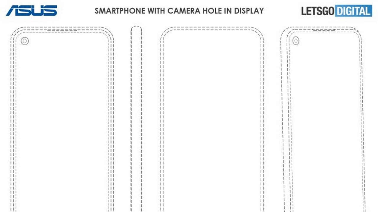 Asus patent shows a Samsung Infinity-O-like camera design. Image: LetsGoDigital