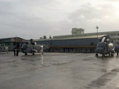 Two Navy personnel killed after helicopter hangar door collapses at Southern Naval Command base in Kochi Two Navy personnel killed after helicopter hangar door collapses at Southern Naval Command base in Kochi