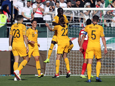 AFC Asian Cup 2019: Defending champions Australia rescue campaign with dominant victory over Palestine AFC Asian Cup 2019: Defending champions Australia rescue campaign with dominant victory over Palestine