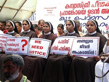 Kerala nun rape case: Ordered to vacate their convent, 4 nuns who supported survivor write to CM; say their transfer a bid to isolate them Kerala nun rape case: Ordered to vacate their convent, 4 nuns who supported survivor write to CM; say their transfer a bid to isolate them