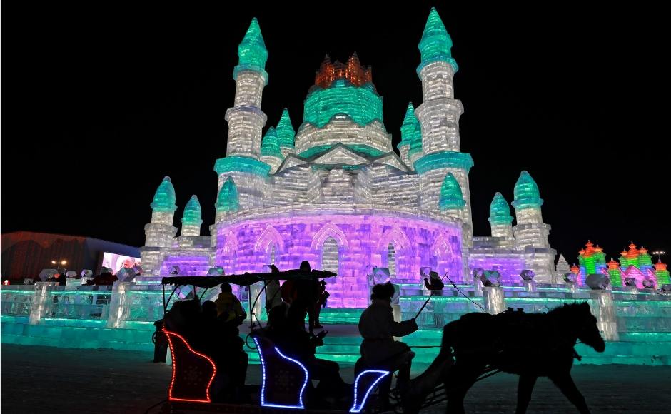 The Harbin International Ice and Snow Festival is known for massive, elaborate and colorfully lit ice sculptures featuring animals, cartoon characters and famous landmarks. Reuters The Harbin International Ice and Snow Festival is known for massive, elaborate and colorfully lit ice sculptures featuring animals, cartoon characters and famous landmarks. Reuters