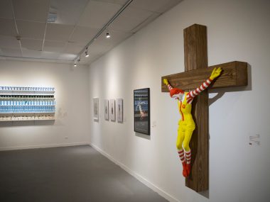 Sculpture of crucified Ronald McDonald sparks uproar in Israel; Christians call artwork an 'affront to religious symbols' Sculpture of crucified Ronald McDonald sparks uproar in Israel; Christians call artwork an 'affront to religious symbols'