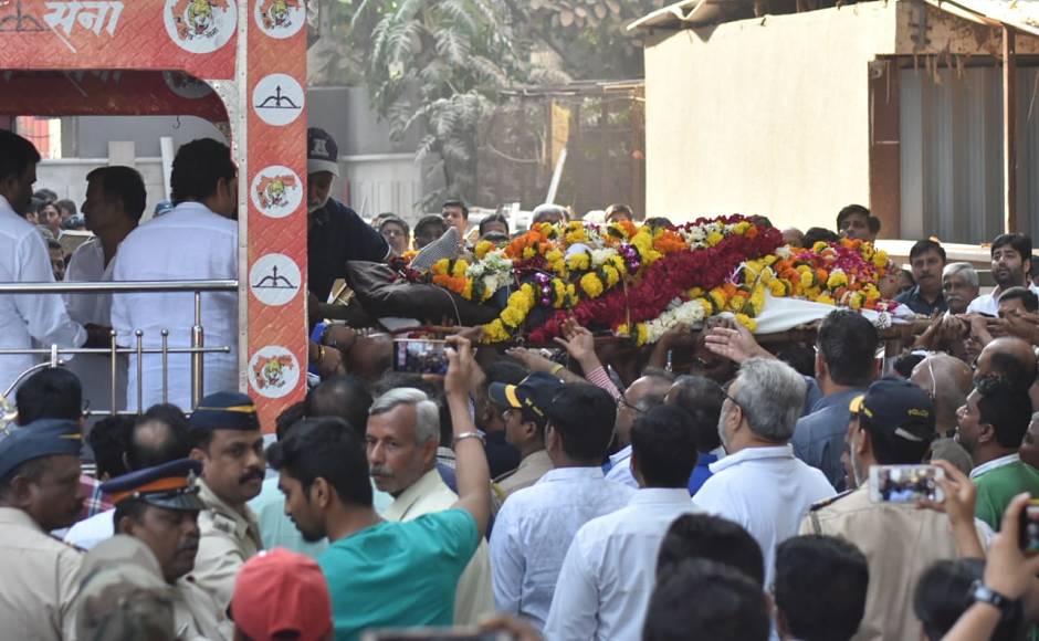 A crowd in thousands had gathered at the cremation ground where the funeral took place. There were kids, local people, cricketers and politicians who had reached to bid good-bye to the great coach. Network 18 A crowd in thousands had gathered at the cremation ground where the funeral took place. There were kids, local people, cricketers and politicians who had reached to bid good-bye to the great coach. Network 18