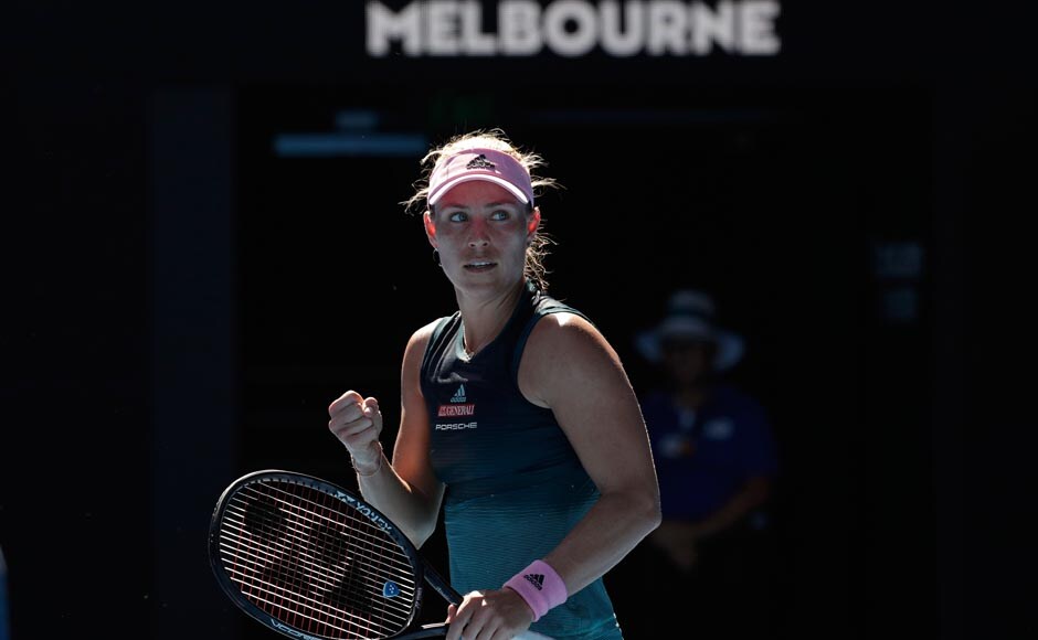 Angelique Kerber brandished her credentials as a title contender at the Australian Open with a straight-forward 6-2, 6-2 victory against Slovenia’s Polona Hercog. AP Angelique Kerber brandished her credentials as a title contender at the Australian Open with a straight-forward 6-2, 6-2 victory against Slovenia’s Polona Hercog. AP