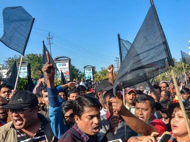 Protests erupt across Assam over Citizenship Amendment Bill; AASU, 30 other ethnic organisations observe 'Black Day'