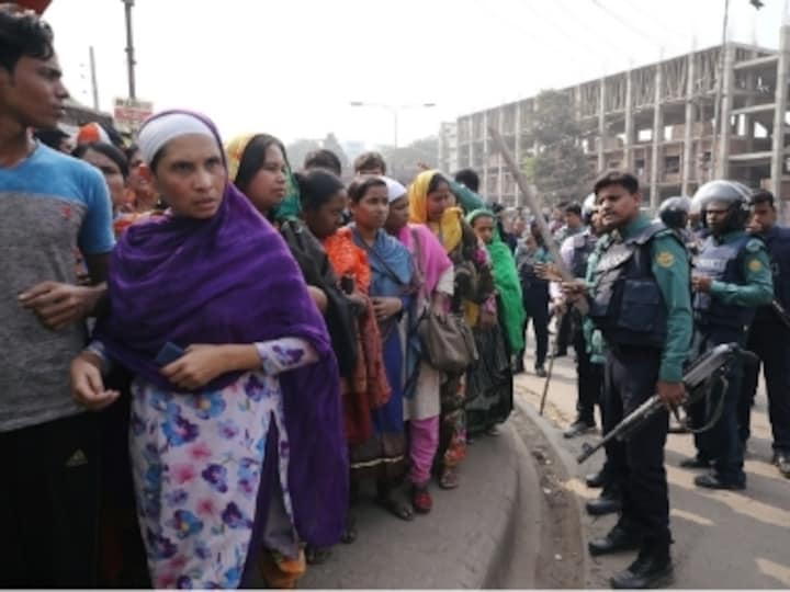 Bangladesh Police resort to violence as garment workers protest over low wages; water cannons, tear gas used to disperse crowds