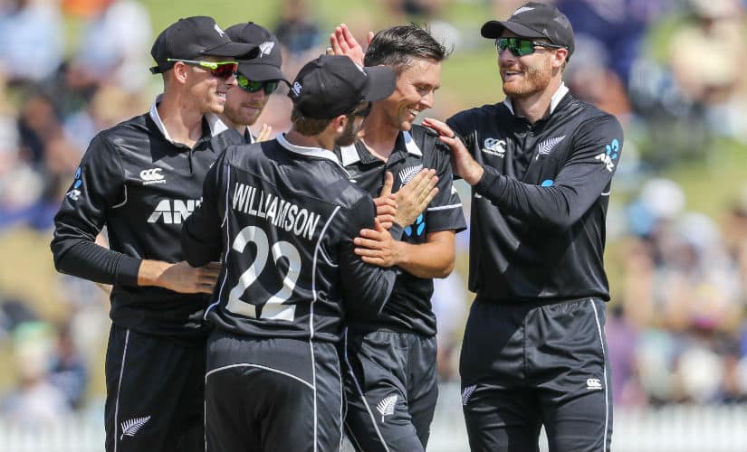 Trent Boult starred with a five-wicket haul for New Zealand. AP