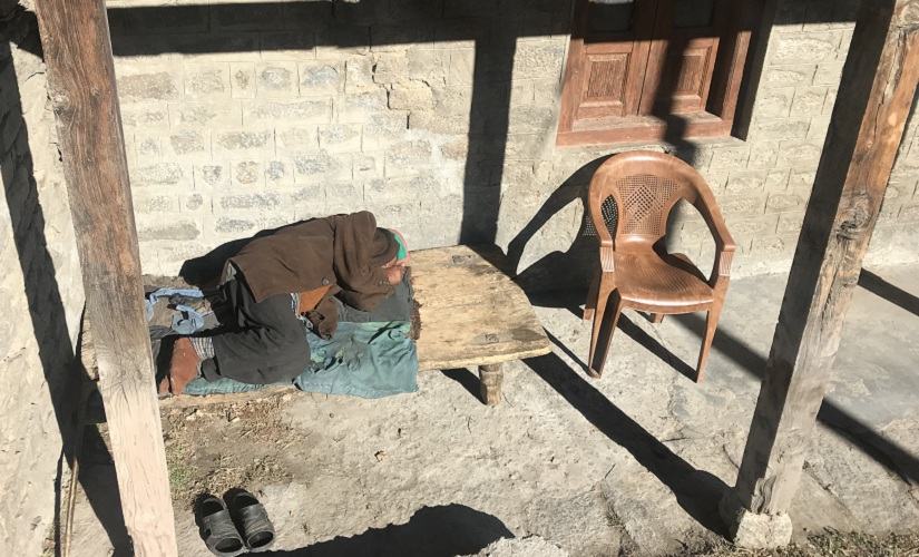 Negi taking in an afternoon siesta. Firstpost/Pragya Singh