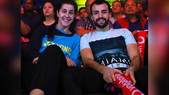 PBL 2018-19: Carolina Marin trains with Hyderabad Hunters' Rahul Yadav Chittaboina to sharpen skills on sidelines of event