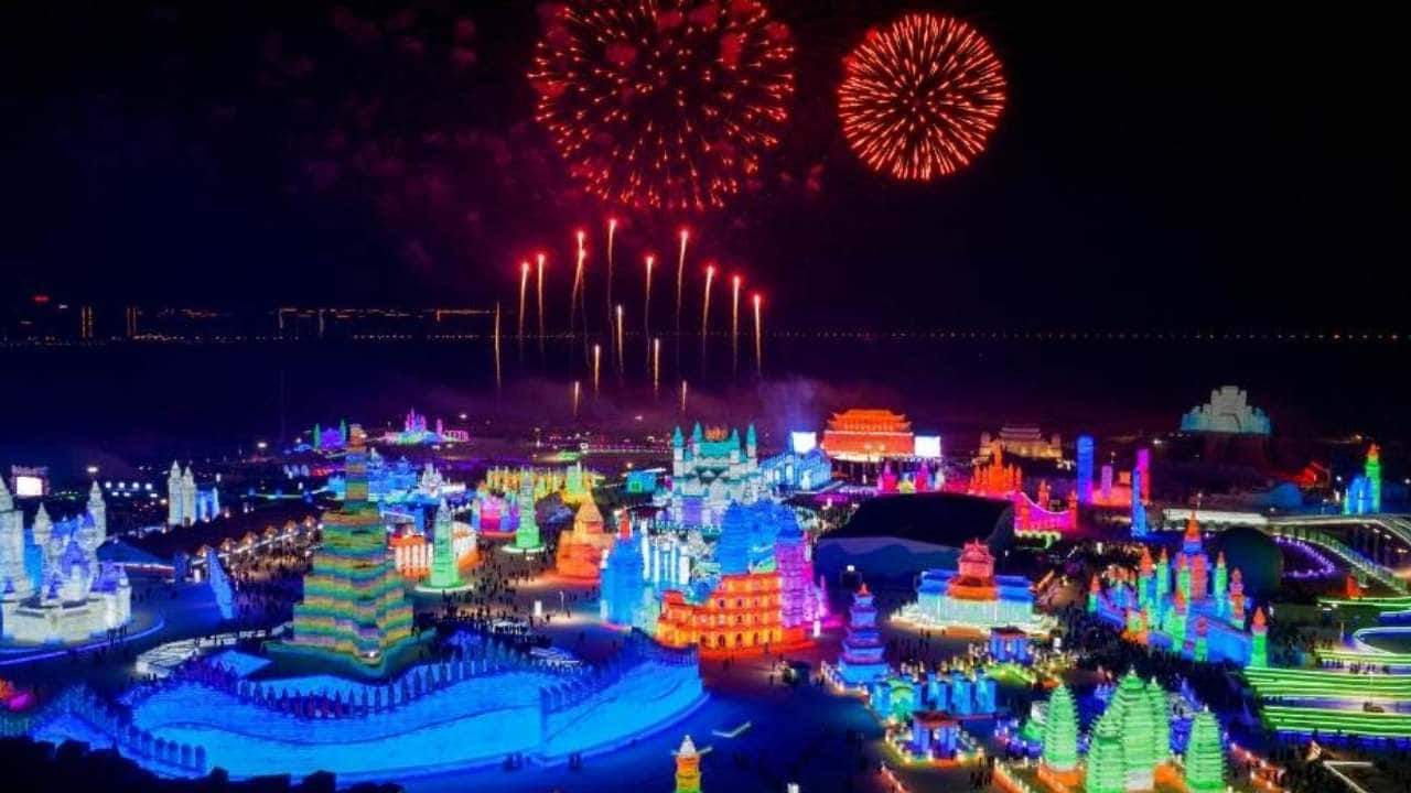 China kicks off winter festival in city of Harbin; visitors marvel at