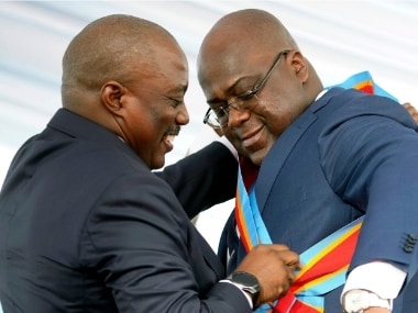 Felix Tshisekedi sworn in as Congo president; first peaceful transfer of power in Central African countrys history
