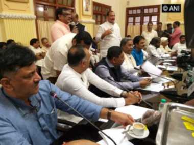 Amid speculation of defections, four of 79 MLAs give Congress Legislature Party meeting in Karnataka a miss Amid speculation of defections, four of 79 MLAs give Congress Legislature Party meeting in Karnataka a miss